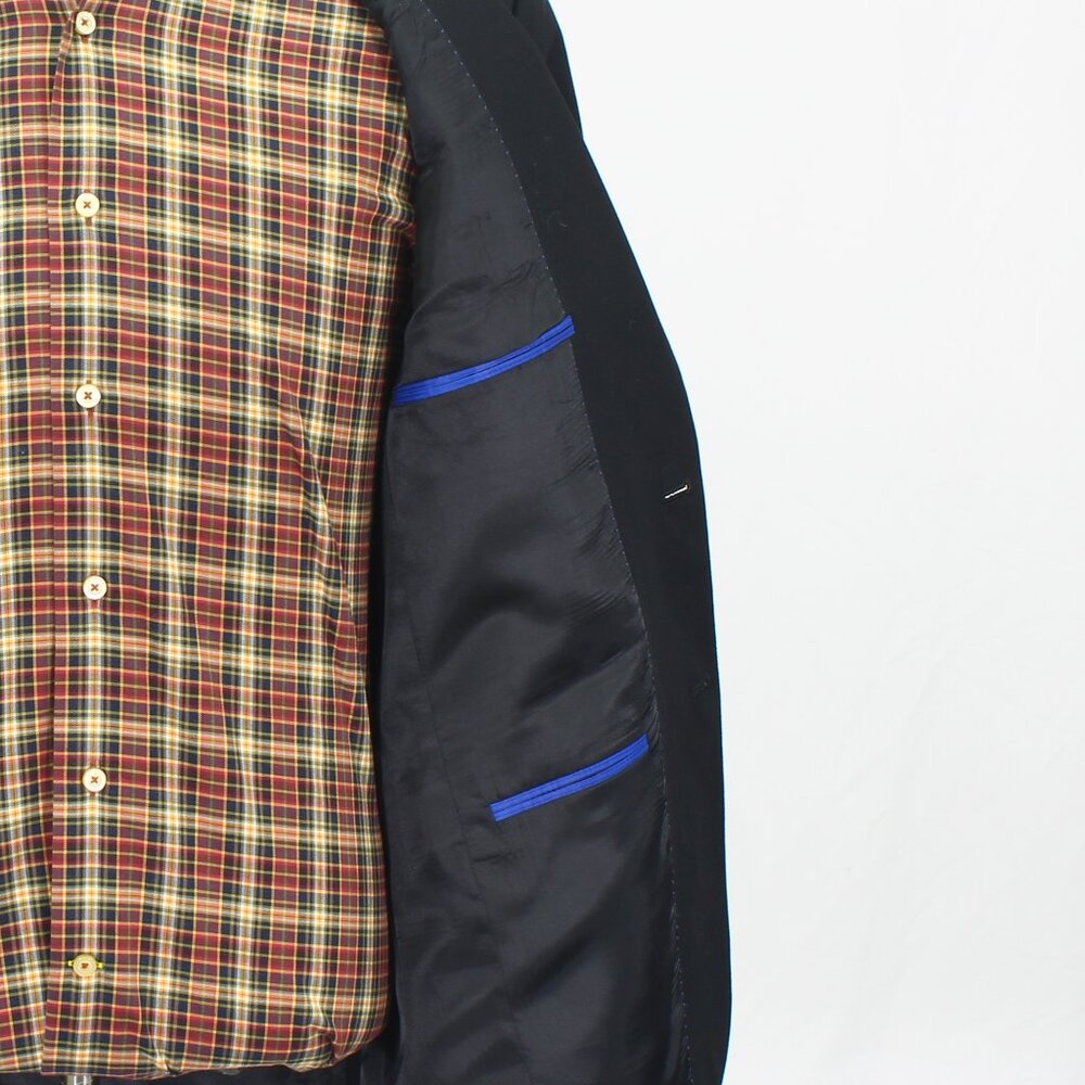 Kenneth Cole 40R Black Blazer Sport Coat Jacket 2-Button Solid Y175 - Picture 11 of 11